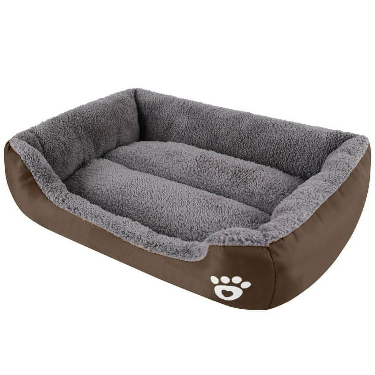 Petimi Washable Pet Sofa for Medium Dogs and Small Puppies - Breathable, Orthopedic Couch, Brown