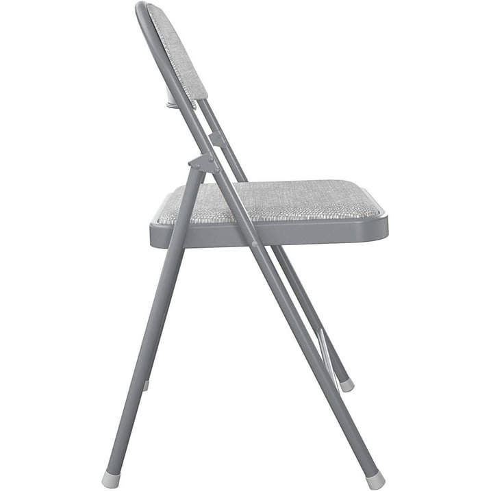 4 Pack Folding Chairs with Padded Cushion and Back, Padded Folding Chairs for Home and Office, Indoor and Outdoor Events (Black, 4 Pack)