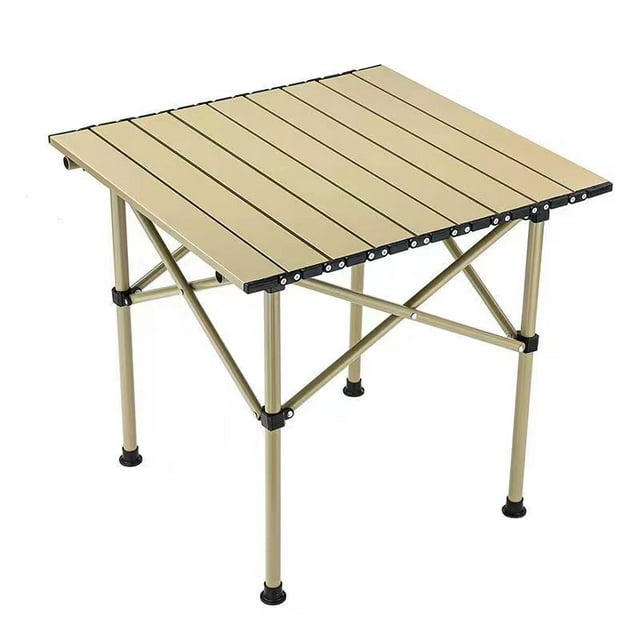 Outdoor Folding Table, Portable Camping Folding Table with Carry Bag, Easy to Carry & Store for Camping, Beach, Picnic, Yellow