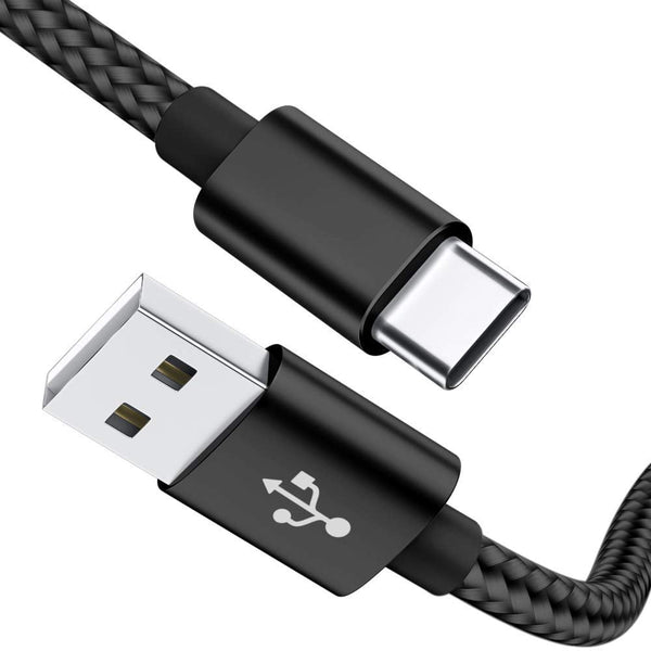 (3 Pack 3.3ft+6.6ft+10ft)USB Type C Cable,Nylon Braided USB C Cable 3A Fast Charger Charging Cord Compatible Samsung Galaxy S20 20+ 20 Ultra S9 S8 / Note 9 8 Plus,LG V30 G6 G5 V20 (Black)