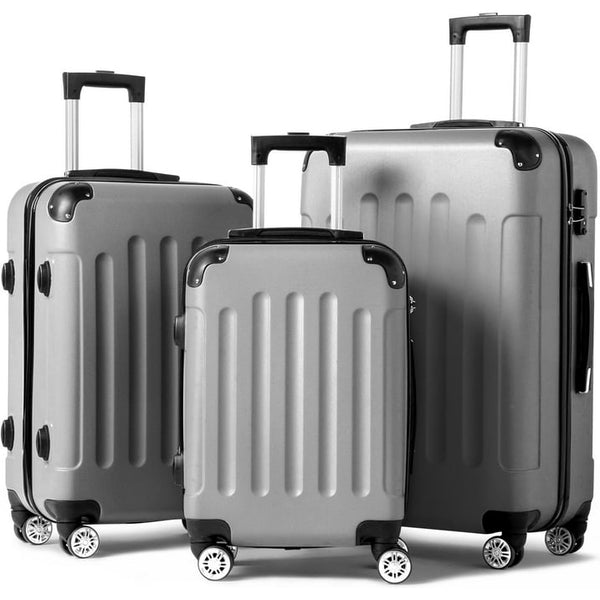 3-Piece Hardshell Spinner Wheel Luggage Set - Lightweight Suitcases for Effortless Travel (20/24/28 Inches)