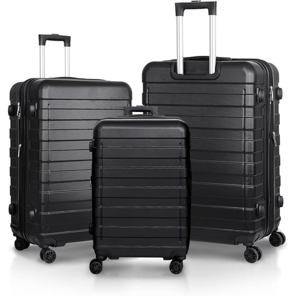3 Piece Hardside Luggage Set with Spinner Wheels – TSA Locks,Lightweight Suitcase, 20/24/28 inches
