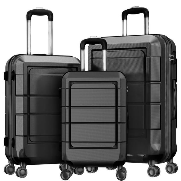 3 Piece Luggage Set – Hardshell Suitcase, Spinner Wheels, TSA Locks, 20/24/28 inches