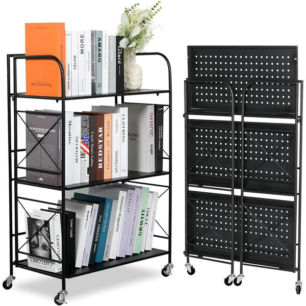 3 Tier Shelf Unit, Black, 1400 lb. Capacity