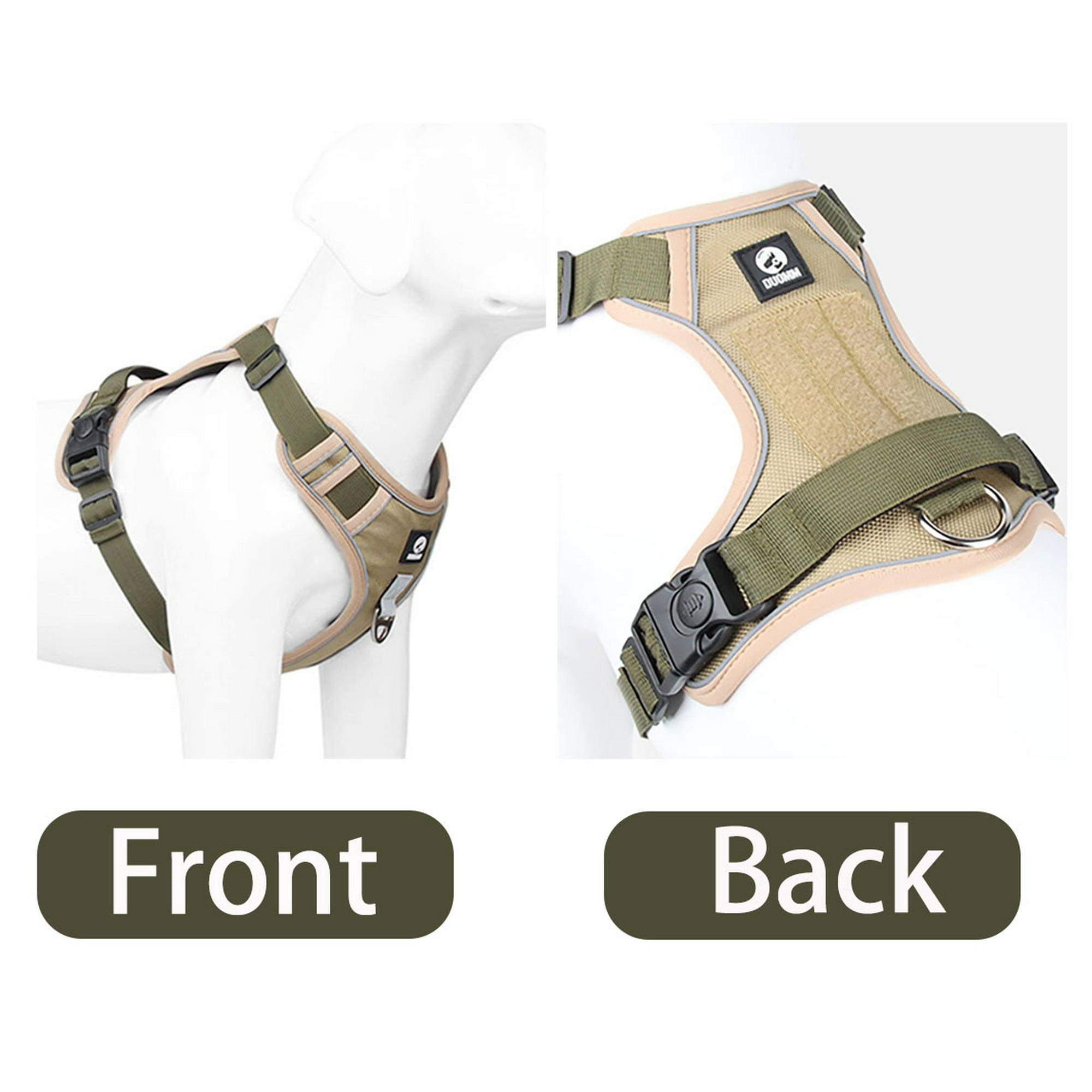 Petimi Dog Harness, No Pull Dog Harness, Adjustable Reflective Dog Harness with Handle for Small to Large Dogs (M)