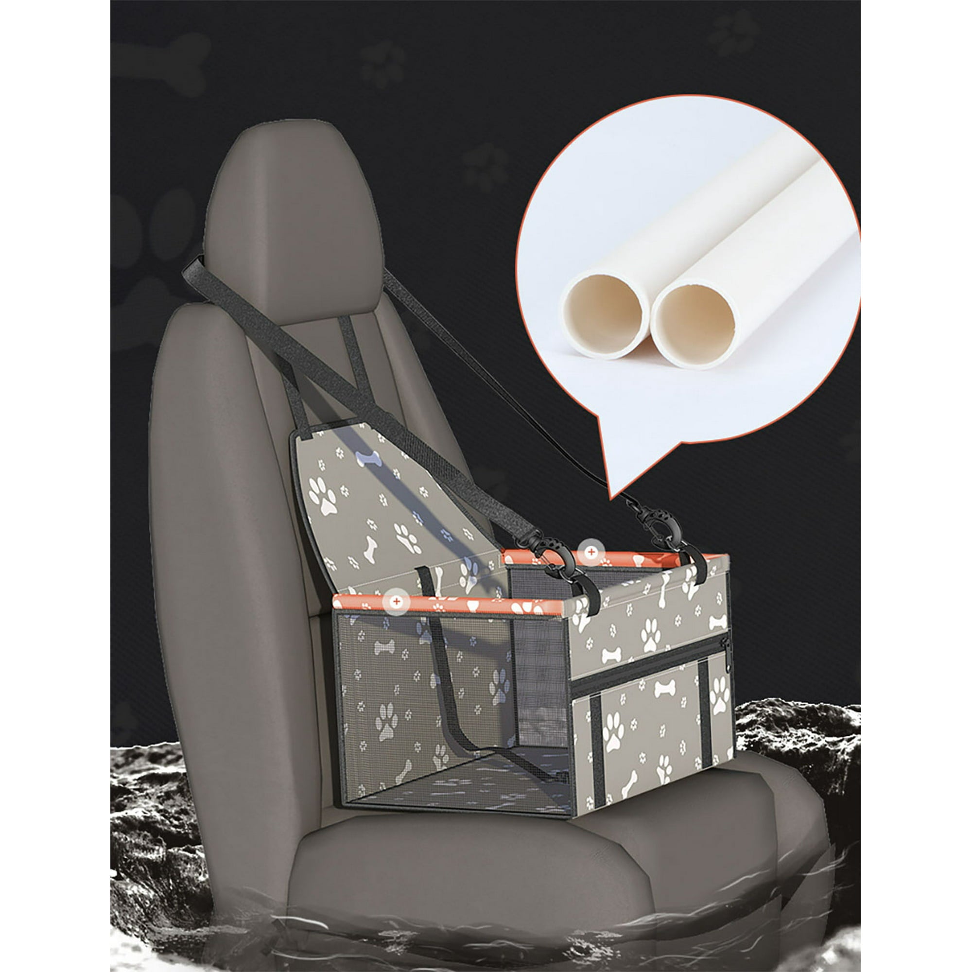 Dog Car Seats, Breathable and Foldable Pet Car Basket, Portable Pet Safety Seat for Small and Medium-Sized Pets