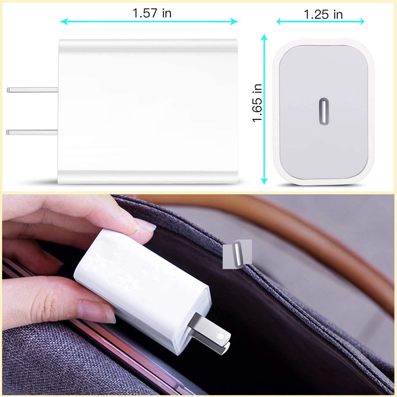 Suproot iPhone Fast Charger, 18W USB C Fast Wall Charger for iPhone 14/13/12/11Pro/Pro Max,iPhone 14plus,iPad 2022/2021Air/Pro,Samsung Galaxy S22/21/20Plus/Ultra,Google Pixel,Huawei