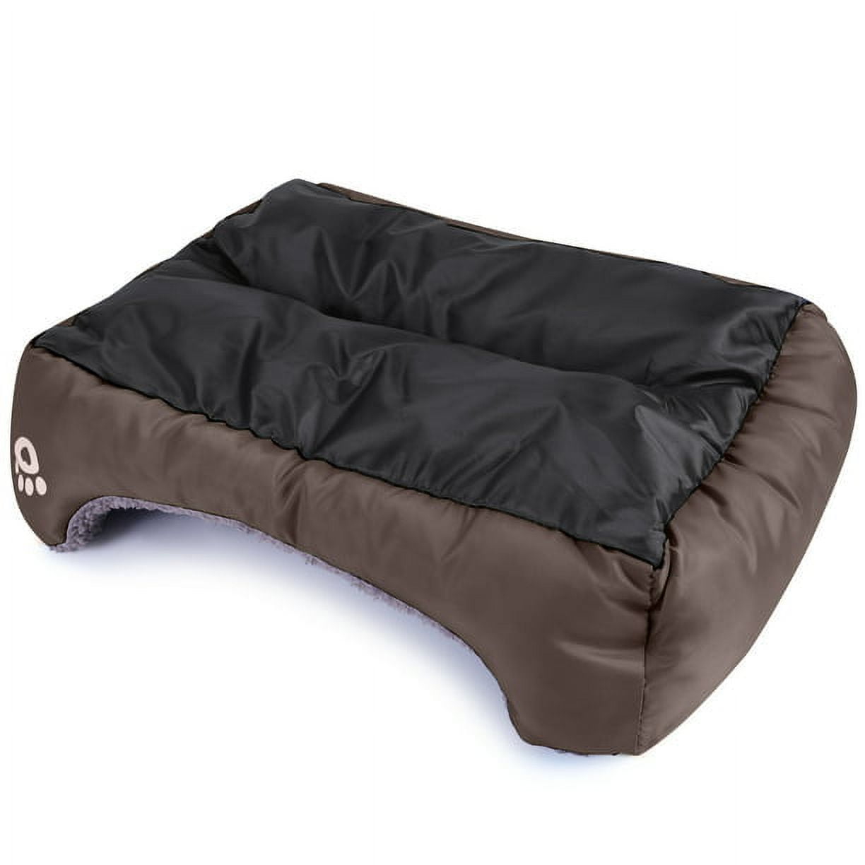 Petimi Washable Pet Sofa for Medium Dogs and Small Puppies - Breathable, Orthopedic Couch, Brown