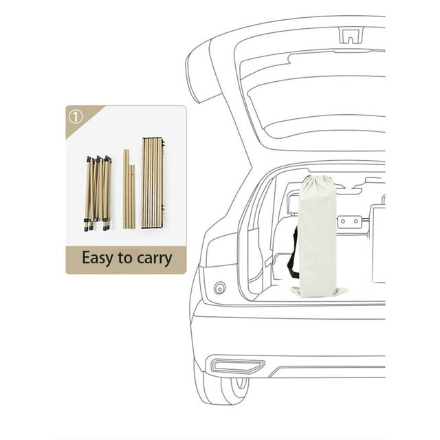 Outdoor Folding Table, Portable Camping Folding Table with Carry Bag, Easy to Carry & Store for Camping, Beach, Picnic, Yellow