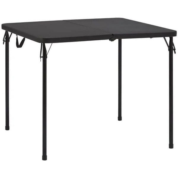 Fold-in-Half Banquet Table w/Handle, 34in, Black