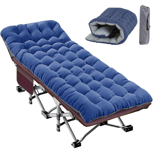 Folding Camping Cot, Folding Cot Camping Cot for Adults Portable Folding Outdoor Cot with Carry Bags for Outdoor Travel Camp Beach Vacation
