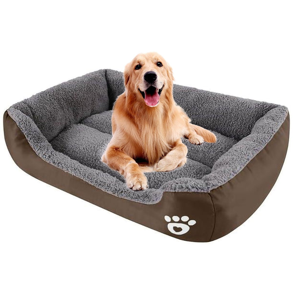 Petimi Washable Pet Sofa for Medium Dogs and Small Puppies - Breathable, Orthopedic Couch, Brown