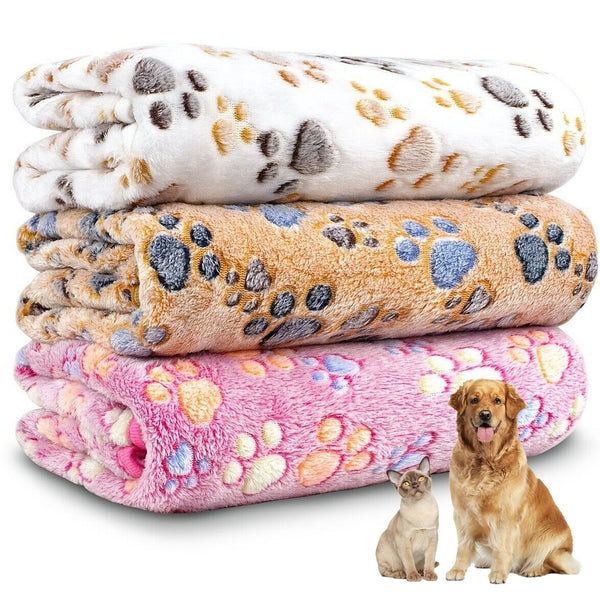 Petimi 3 Pcs Dog Blanket, Soft Warm Coral fleece Pet Blanket, Puppy Blankets, Cat Blanket for Couch, 30"x40.2"