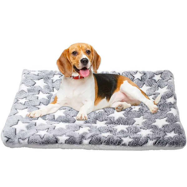 Petimi Dog Crate Pad, Dog Bed Mat, Pet Sleep Mat Soft for Medium Large Dog Cat, 23.6"×31.5"