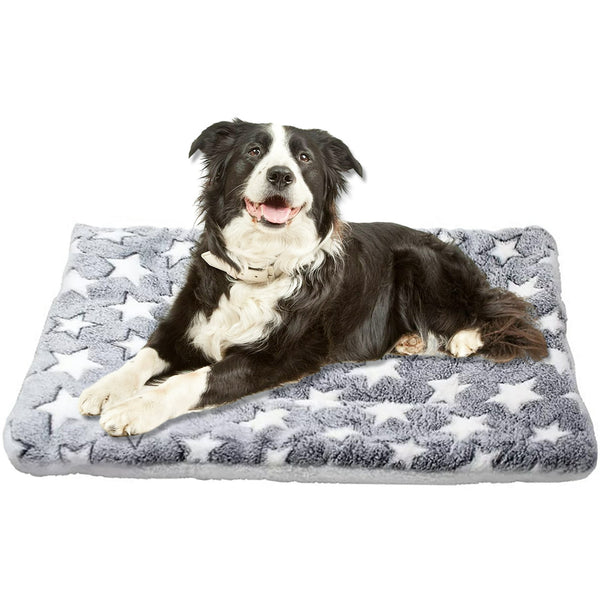 Petimi Dog Crate Pad, Dog Bed Mat, Pet Sleep Mat Soft for Medium Large Dog Cat, 31.5"×39.4"