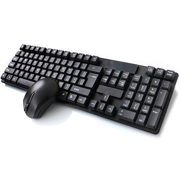 Suproot Wireless Keyboard and Mouse, Black 2.4GHz Ultra Thin Full Size Wireless Keyboard Mouse Combo Set with Number Pad for Laptop, PC, Desktop