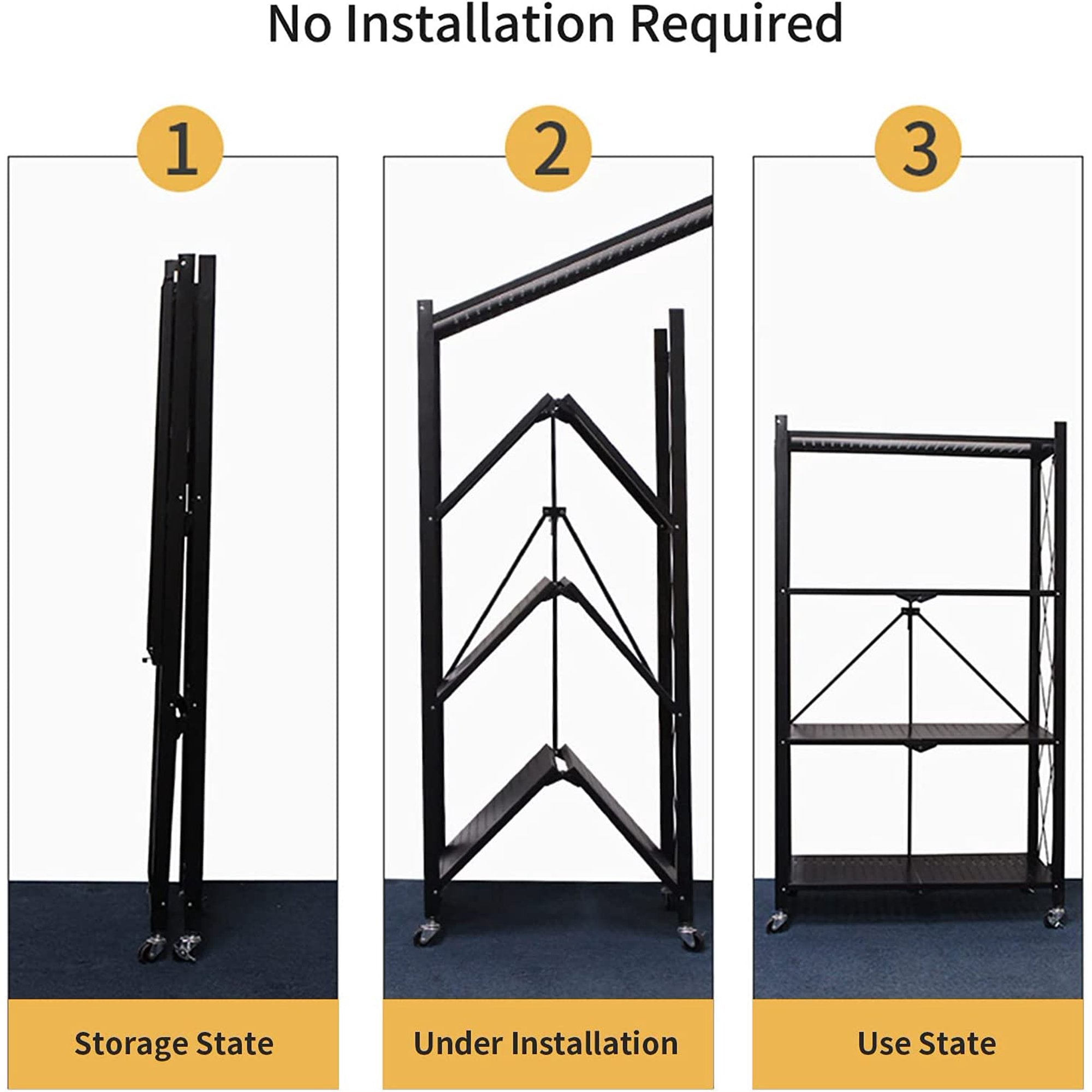 Shelf 5-Tier 72" H x 36" W x 16" D, 1750lb Total Capacity
