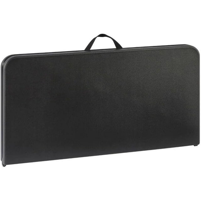 Fold-in-Half Banquet Table w/Handle, 34in, Black