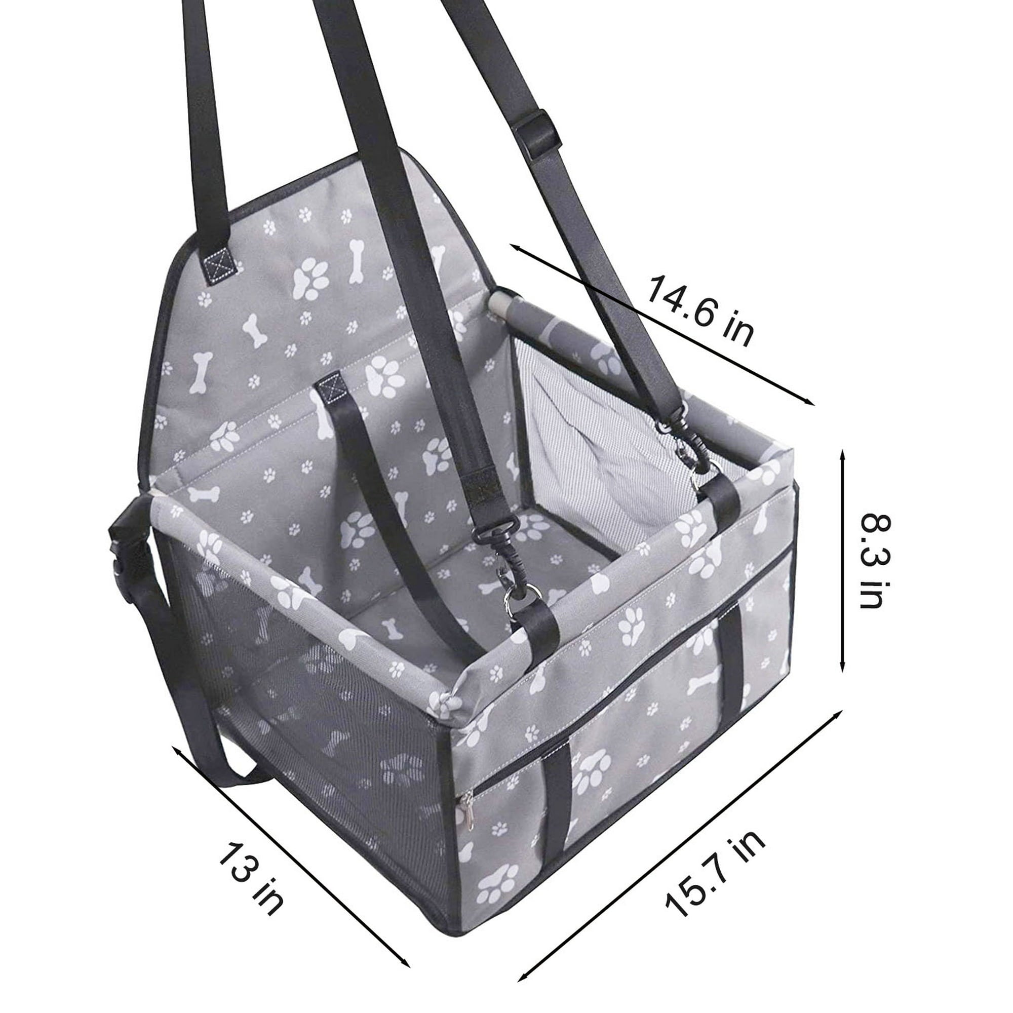 Dog Car Seats, Breathable and Foldable Pet Car Basket, Portable Pet Safety Seat for Small and Medium-Sized Pets