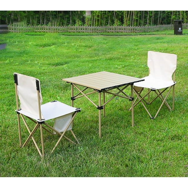 Outdoor Folding Table, Portable Camping Folding Table with Carry Bag, Easy to Carry & Store for Camping, Beach, Picnic, Yellow